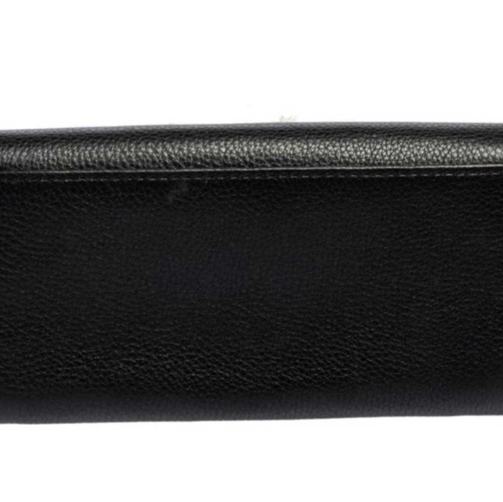 Michael Kors Black Leather Fulton Flap Continental Wallet - Picture 3 of 7